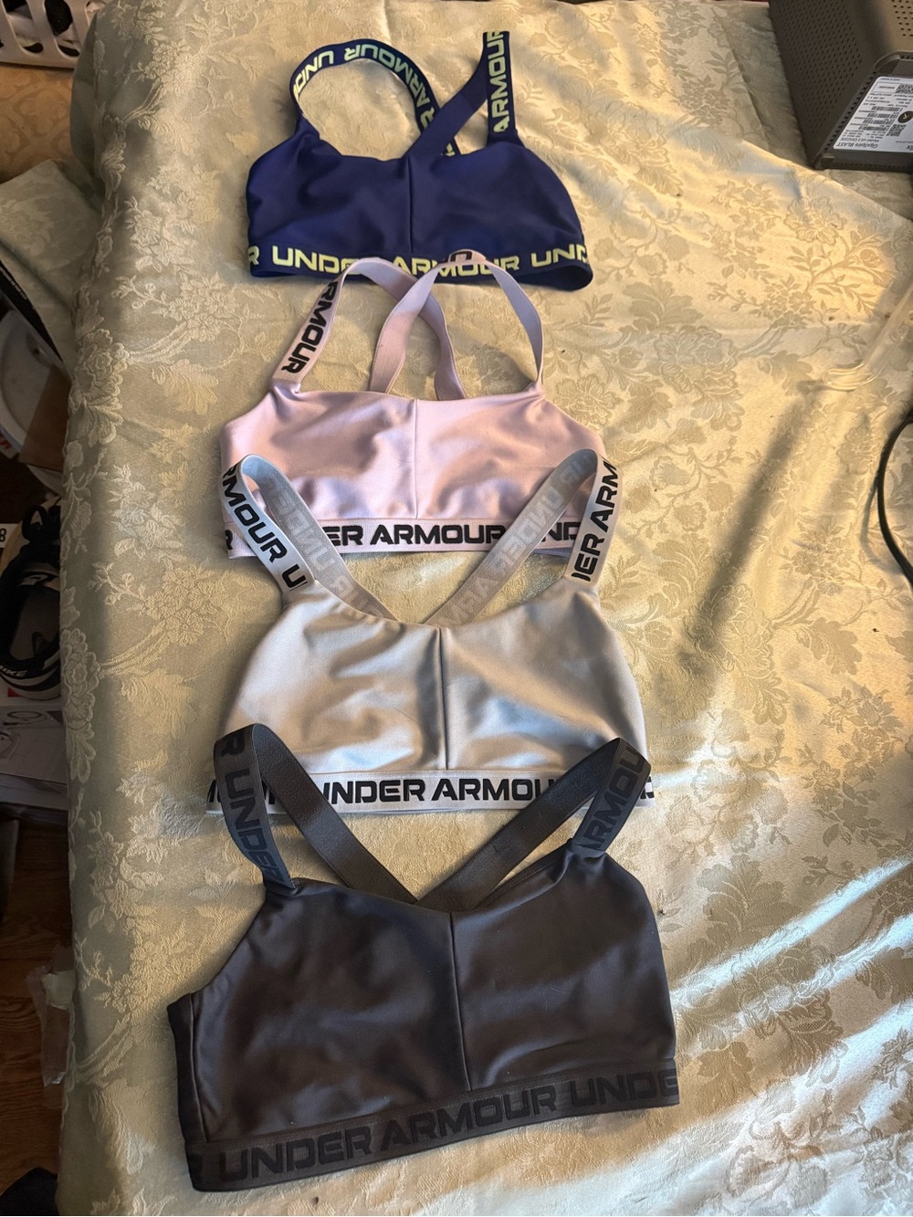Under Armour Women's Sports Bras - Blue, Pink, Silver, Black